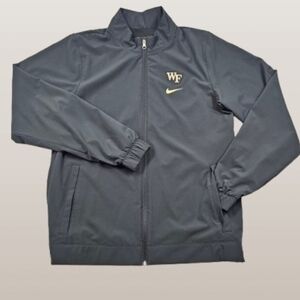 Nike‎ Wake Forest Demon Deacons Performance Black Gold Jacket Mens Large